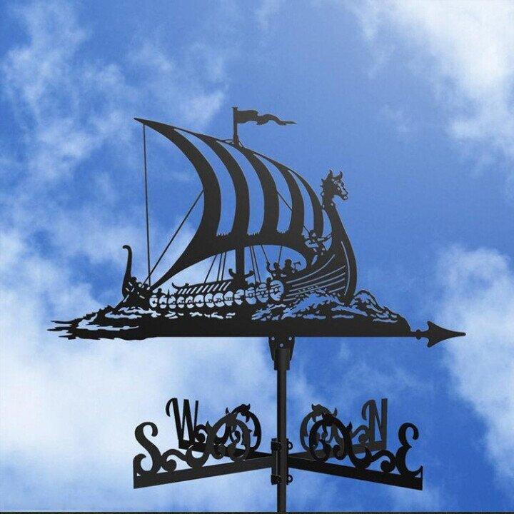Retro Witch Weather Vane — Whimsical Unique Design