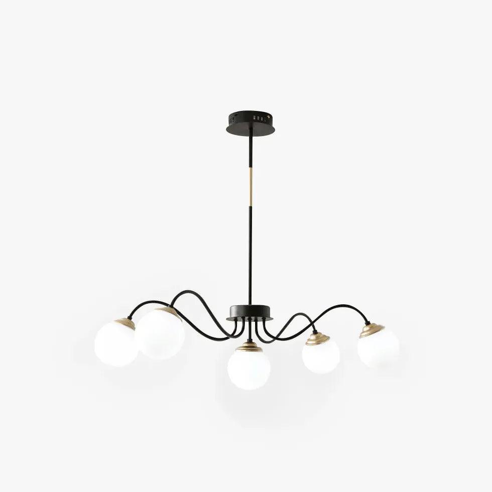 Kroonluchter van artistiek glas voor de slaapkamer in Nordic-stijl | boxzora