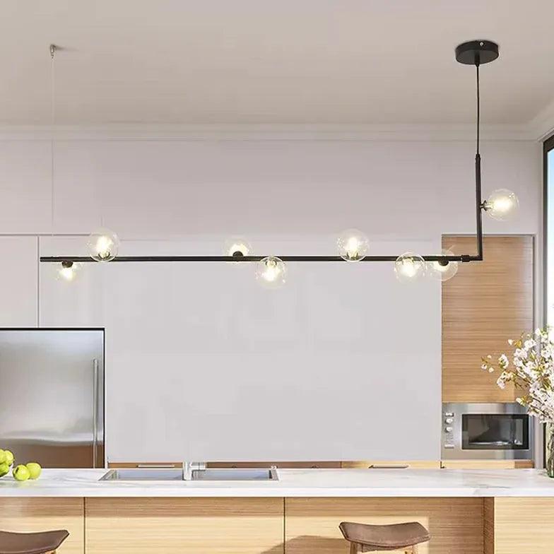 Modern Pendant Light Dining Room with Glass Globes | boxzora