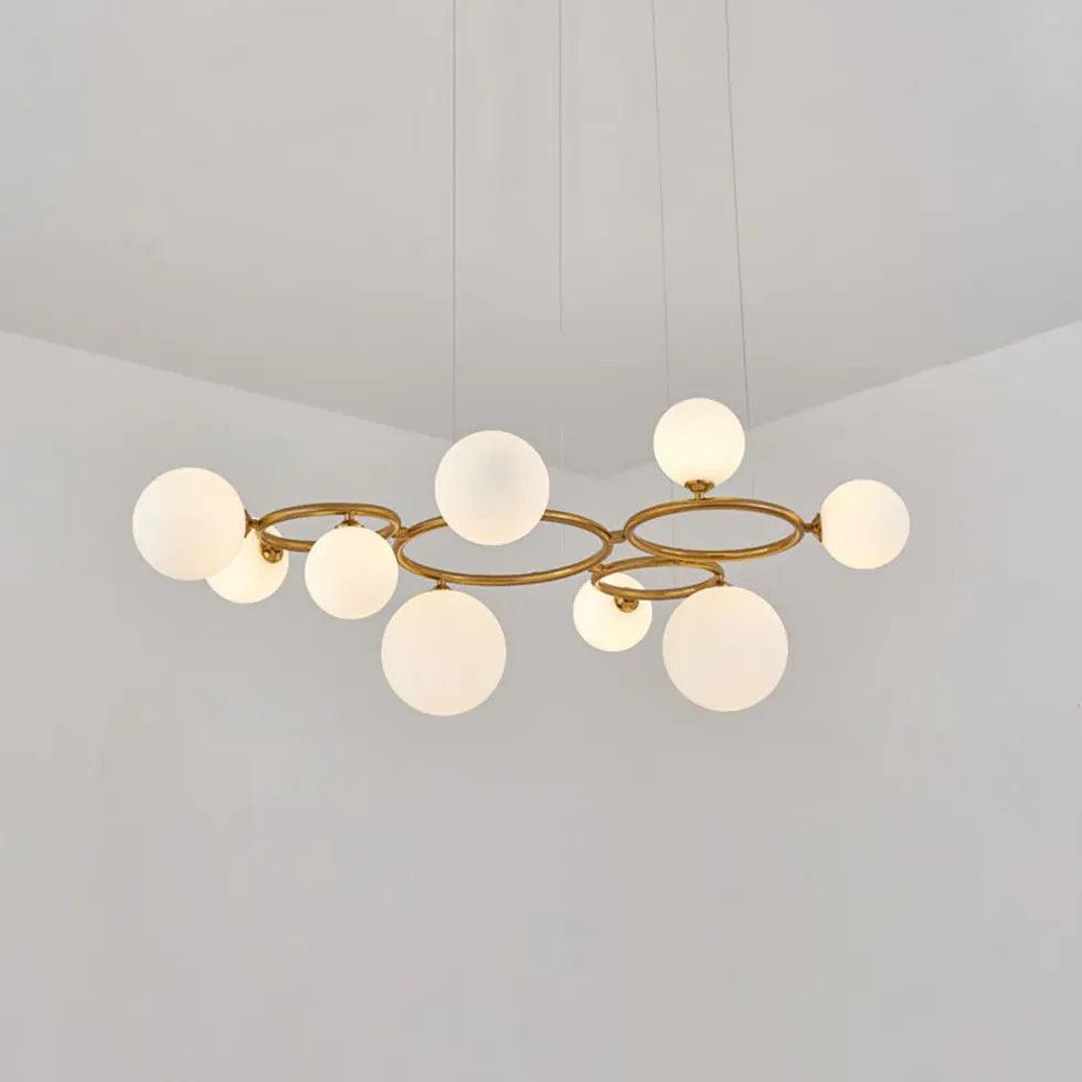 Moderne bolvormige hanglamp met grijs glas | boxzora
