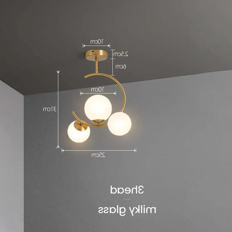 Minimalistyczne szklane lampy wiszące do jadalni | boxzora