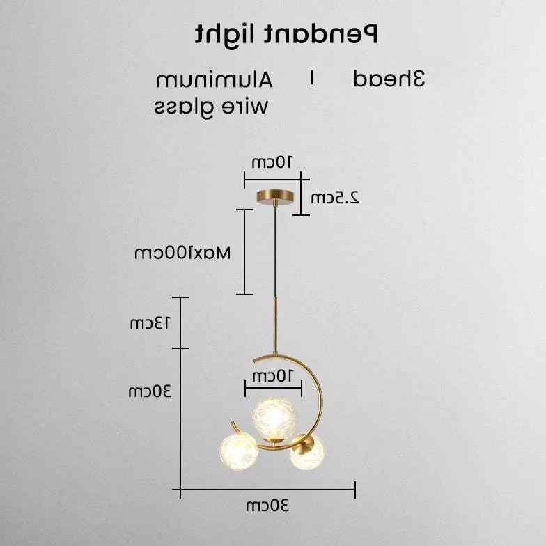 Minimalistyczne szklane lampy wiszące do jadalni | boxzora