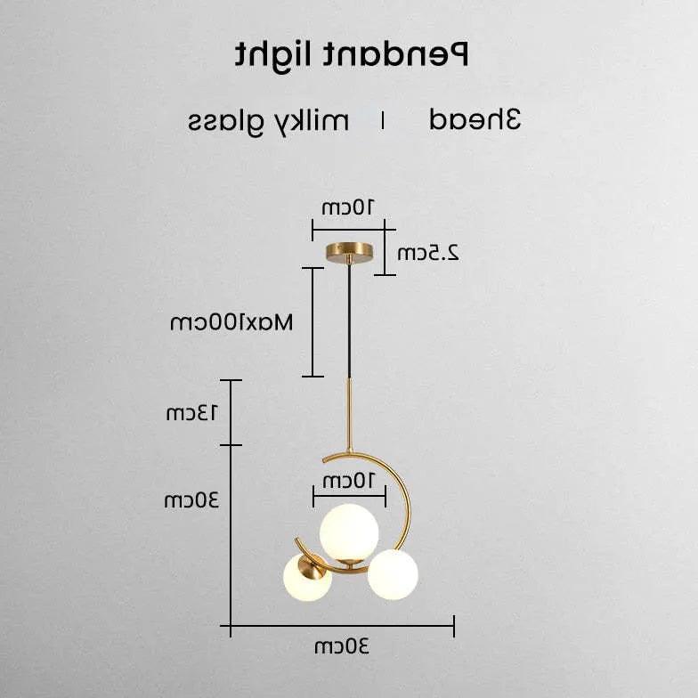 Minimalistyczne szklane lampy wiszące do jadalni | boxzora