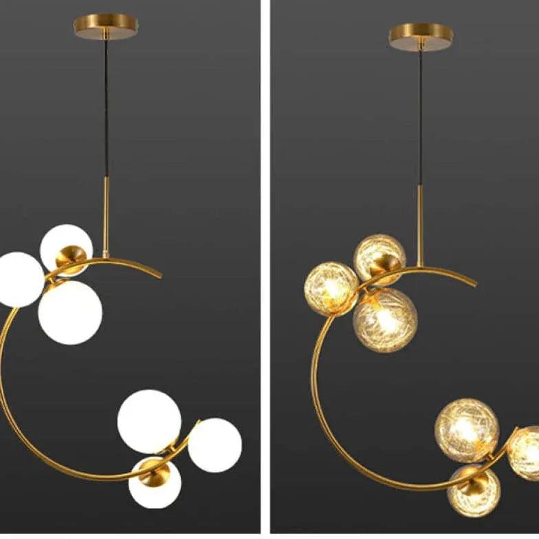 Minimalistyczne szklane lampy wiszące do jadalni | boxzora
