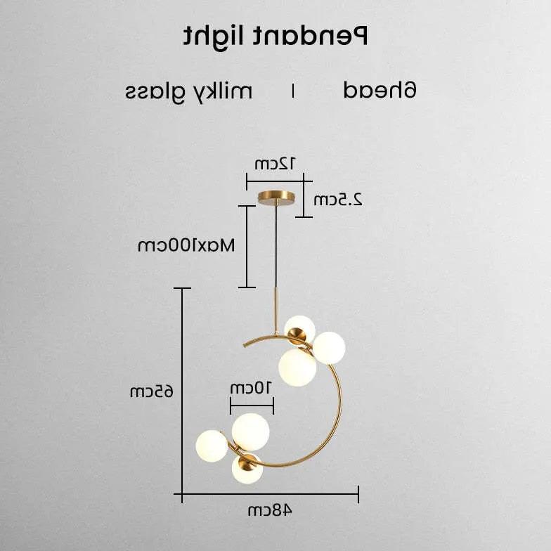 Minimalistyczne szklane lampy wiszące do jadalni | boxzora