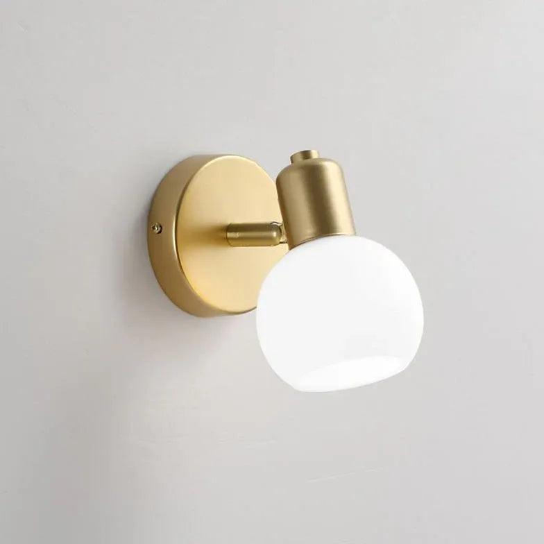 Nordisk vegglampe i kobber og glass | boxzora