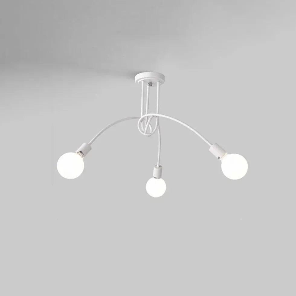 Candelabru minimalist sferic cu mai multe globuri, din fier | boxzora