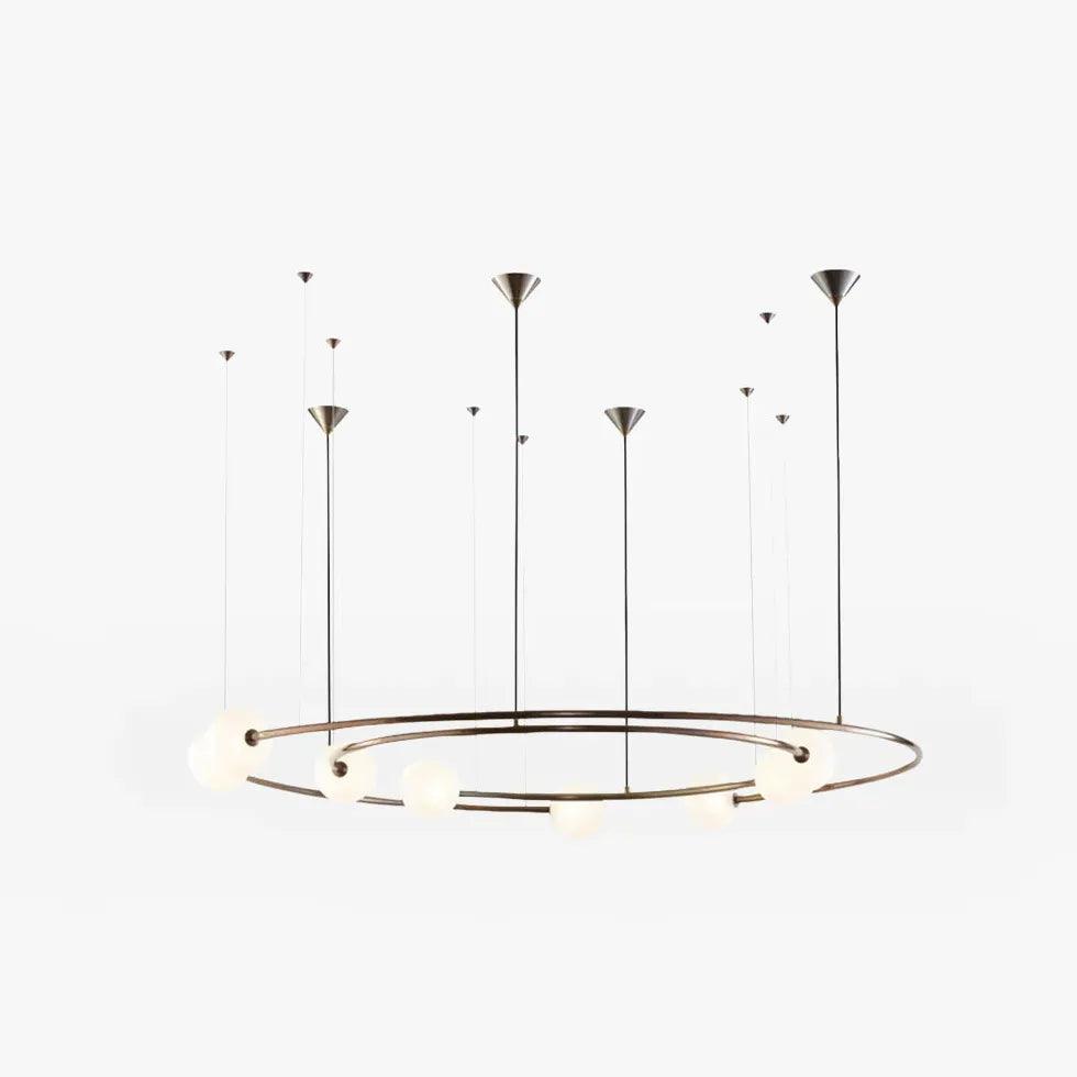 Lámpara colgante moderna clásica con anillo planetario | boxzora