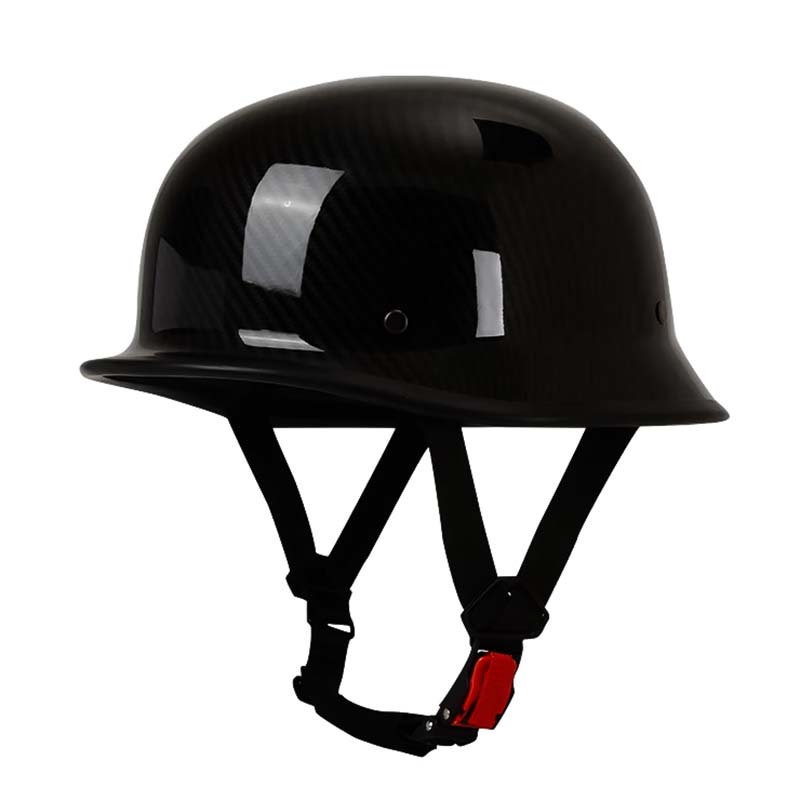 Połowa kasku motocyklowego — stylowy profil, pełna ochrona