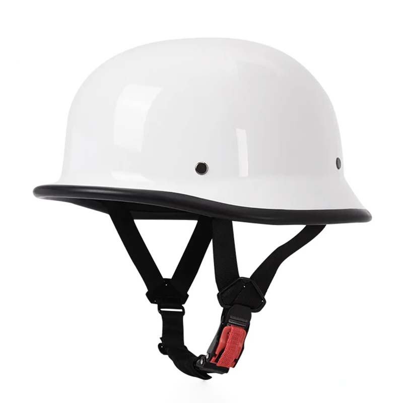 Połowa kasku motocyklowego — stylowy profil, pełna ochrona