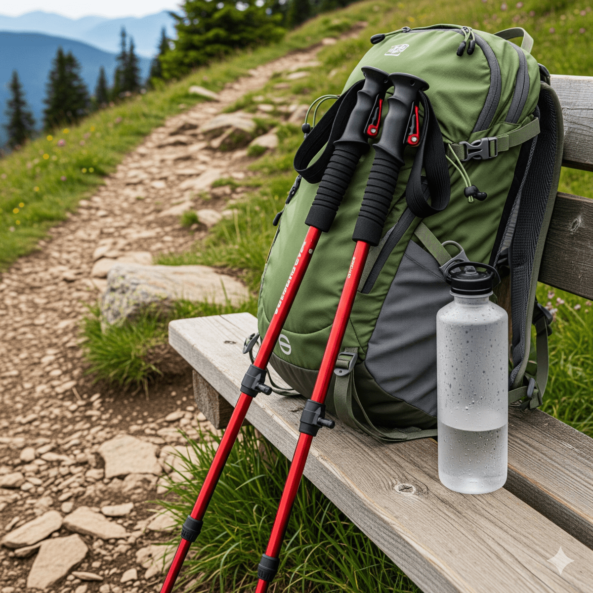 Vertex verstellbare Trekkingstöcke – Teleskopschäfte, Schnellverriegelungen zur Anpassung