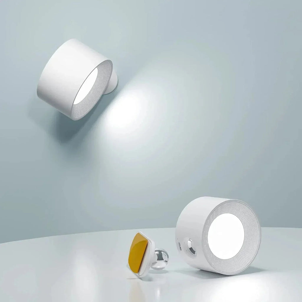 Luz de pared recargable y ajustable de 360° — con batería, inalámbrica, instalación sin herramientas