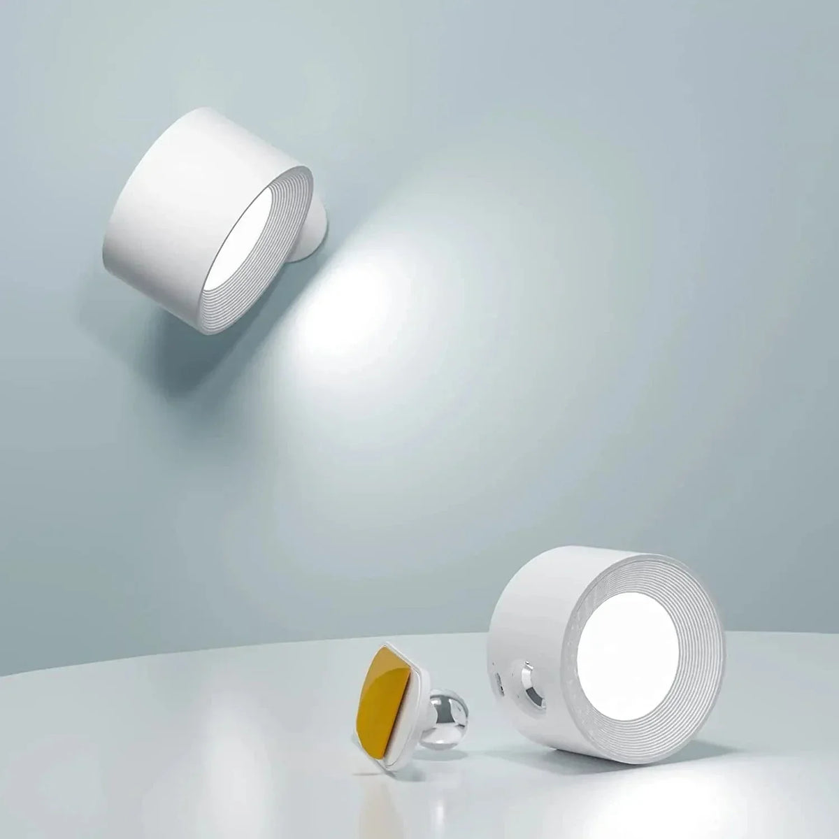 Luz de pared recargable y ajustable de 360° — con batería, inalámbrica, instalación sin herramientas