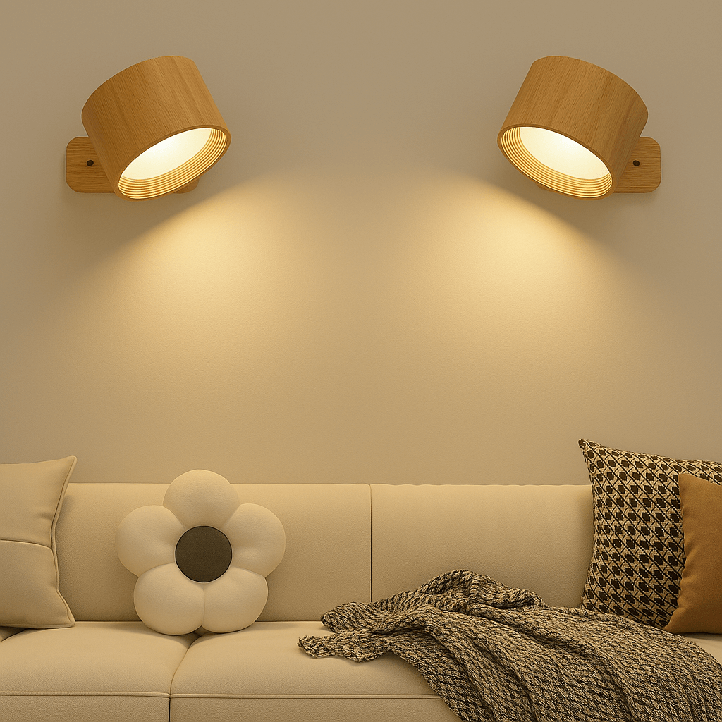 Luz de pared recargable y ajustable de 360° — con batería, inalámbrica, instalación sin herramientas