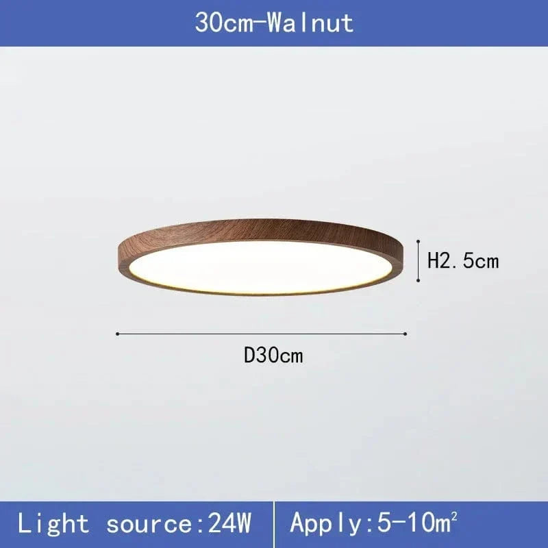 LED-taklampa — ultratunn trädesign, dimbar och dammtät