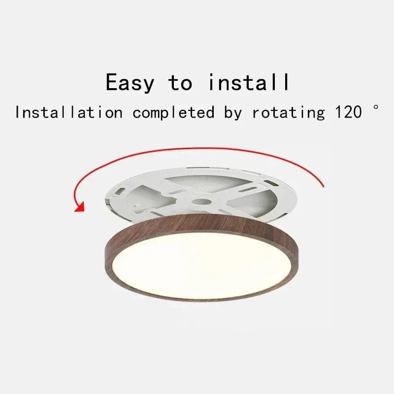 LED-taklampa — ultratunn trädesign, dimbar och dammtät