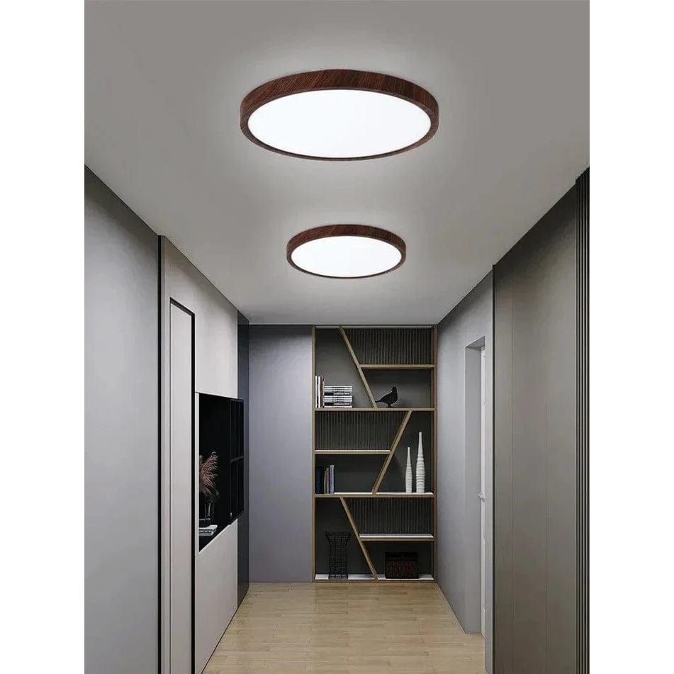 LED-taklampa — ultratunn trädesign, dimbar och dammtät