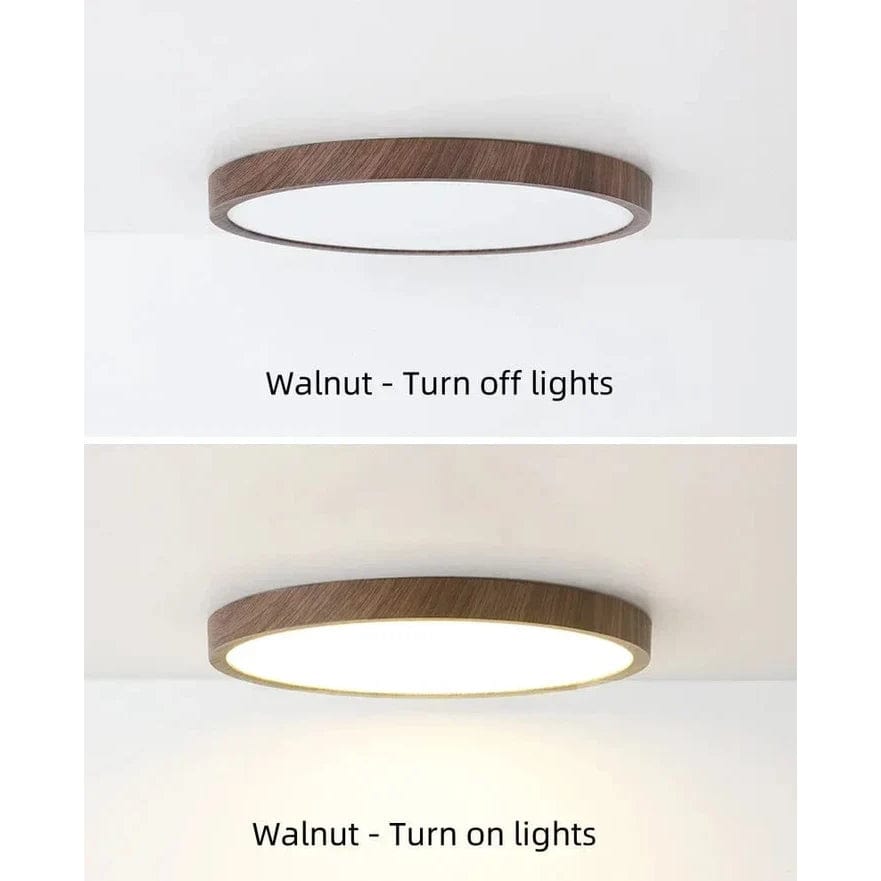 LED-taklampa — ultratunn trädesign, dimbar och dammtät