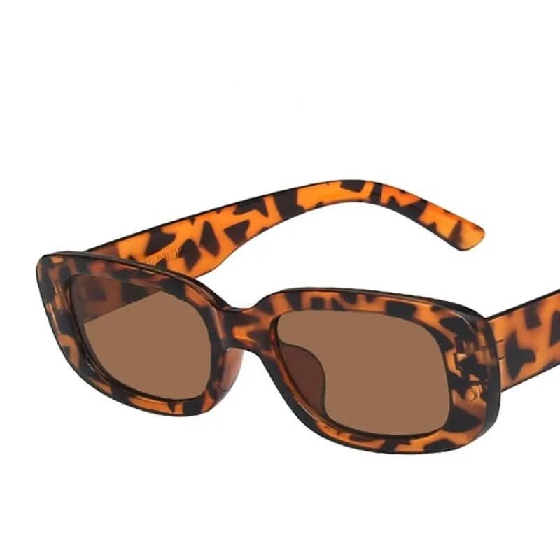 Ochelari de soare clasici, dreptunghiulari, Vinta Shade — lentile anti-reflexie UV400, protecție împotriva razelor UV