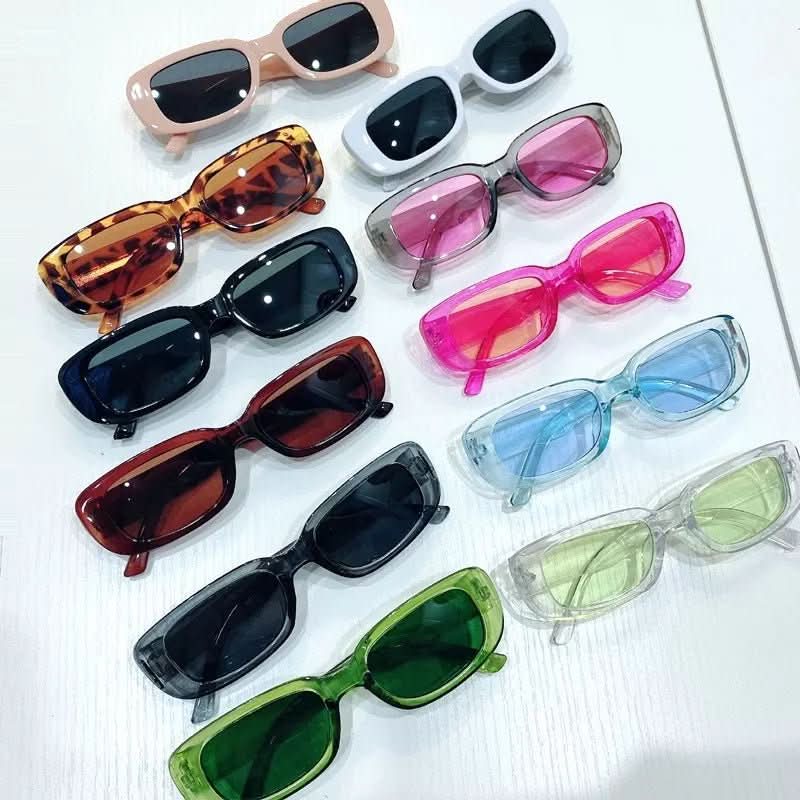 Ochelari de soare clasici, dreptunghiulari, Vinta Shade — lentile anti-reflexie UV400, protecție împotriva razelor UV