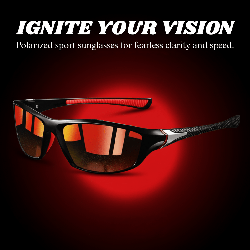 VISIONEDGE Polarized Sunglasses — UV400 Protection, Rubber Grip