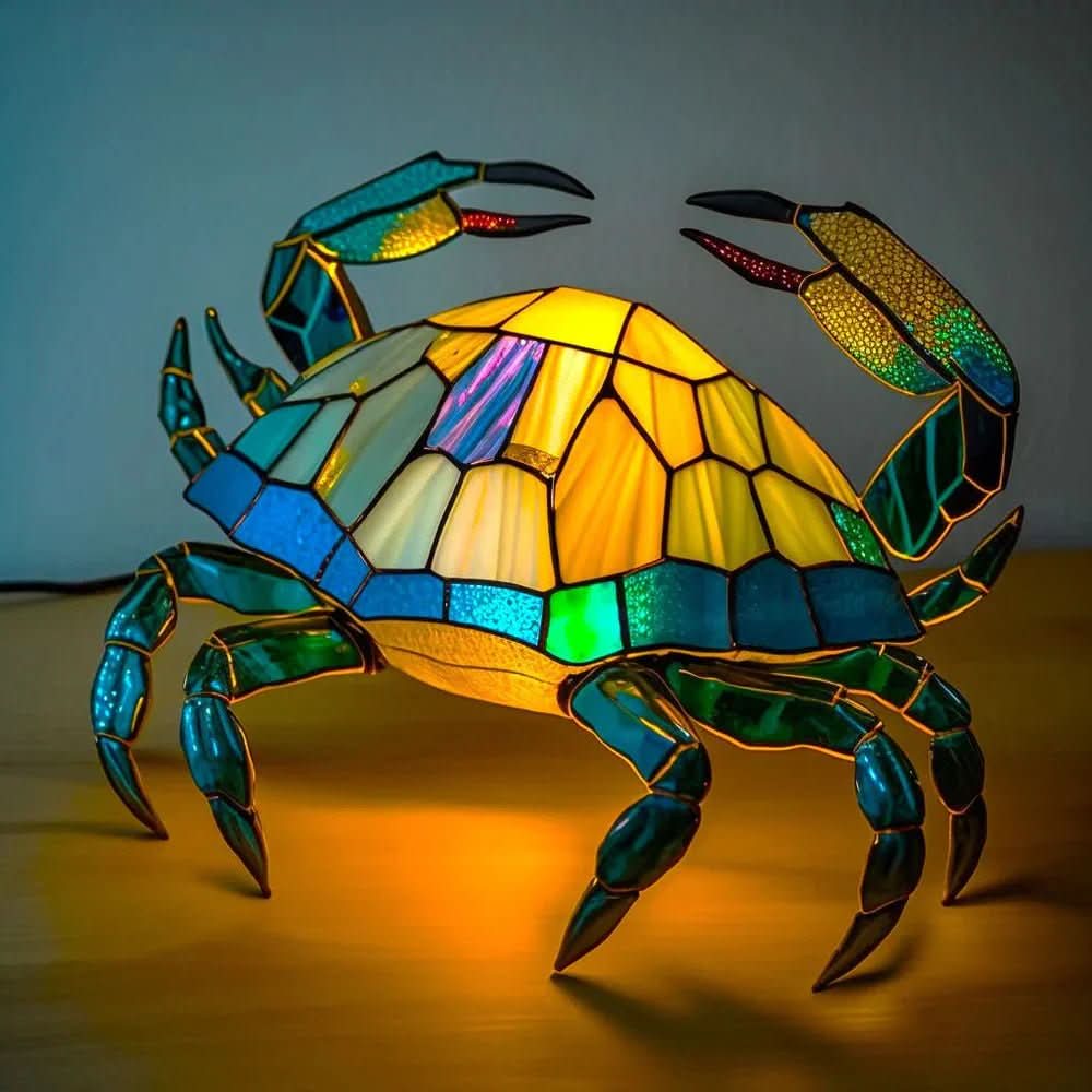 VitraFauna lampa med djurmotiv — design i glasmålningsstil, skulptural form