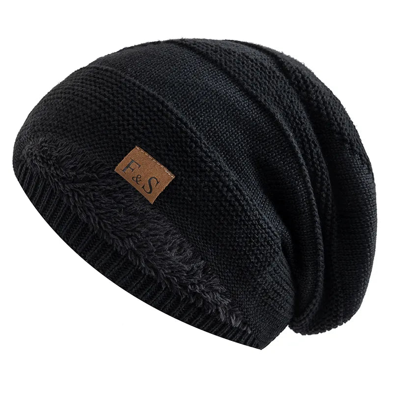 Luna Warm Winter Beanie — Fleece Interior, Soft Knit Fabric