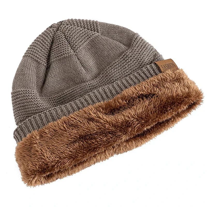 Luna Warm Winter Beanie — Fleece Interior, Soft Knit Fabric