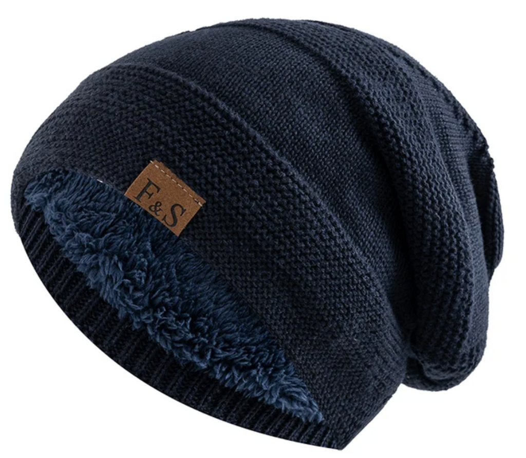Luna Warm Winter Beanie — Fleece Interior, Soft Knit Fabric