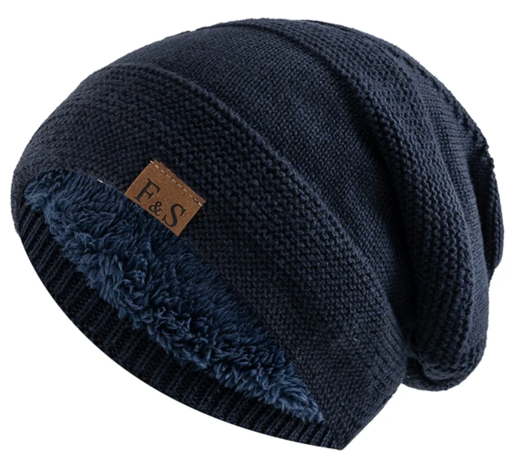 Luna Warm Winter Beanie — Fleece Interior, Soft Knit Fabric