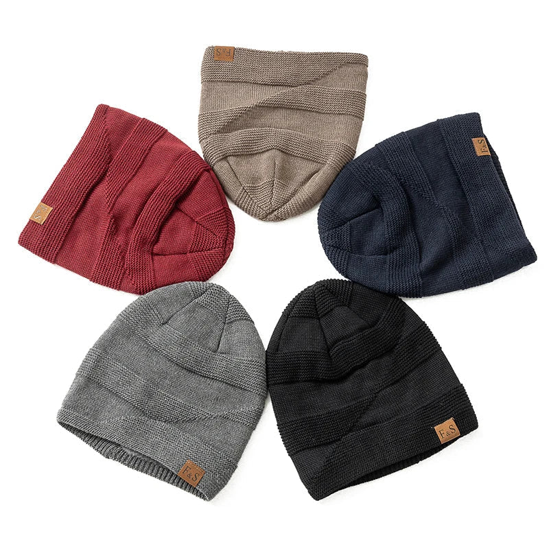 Luna Warm Winter Beanie — Fleece Interior, Soft Knit Fabric