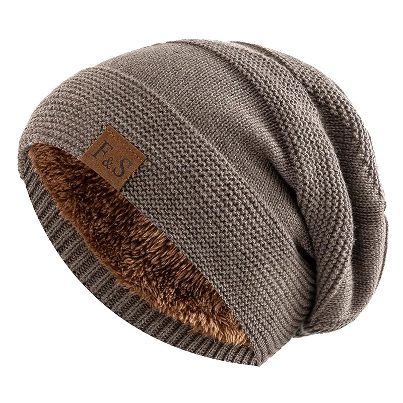 Luna Warm Winter Beanie — Fleece Interior, Soft Knit Fabric
