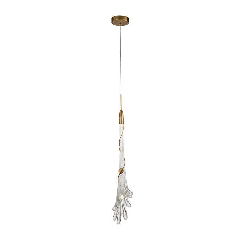 Suspension moderne luxueuse en verre doré | boxzora