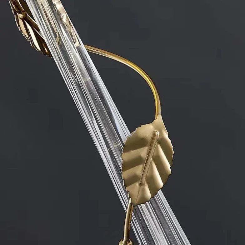 Suspension moderne luxueuse en verre doré | boxzora