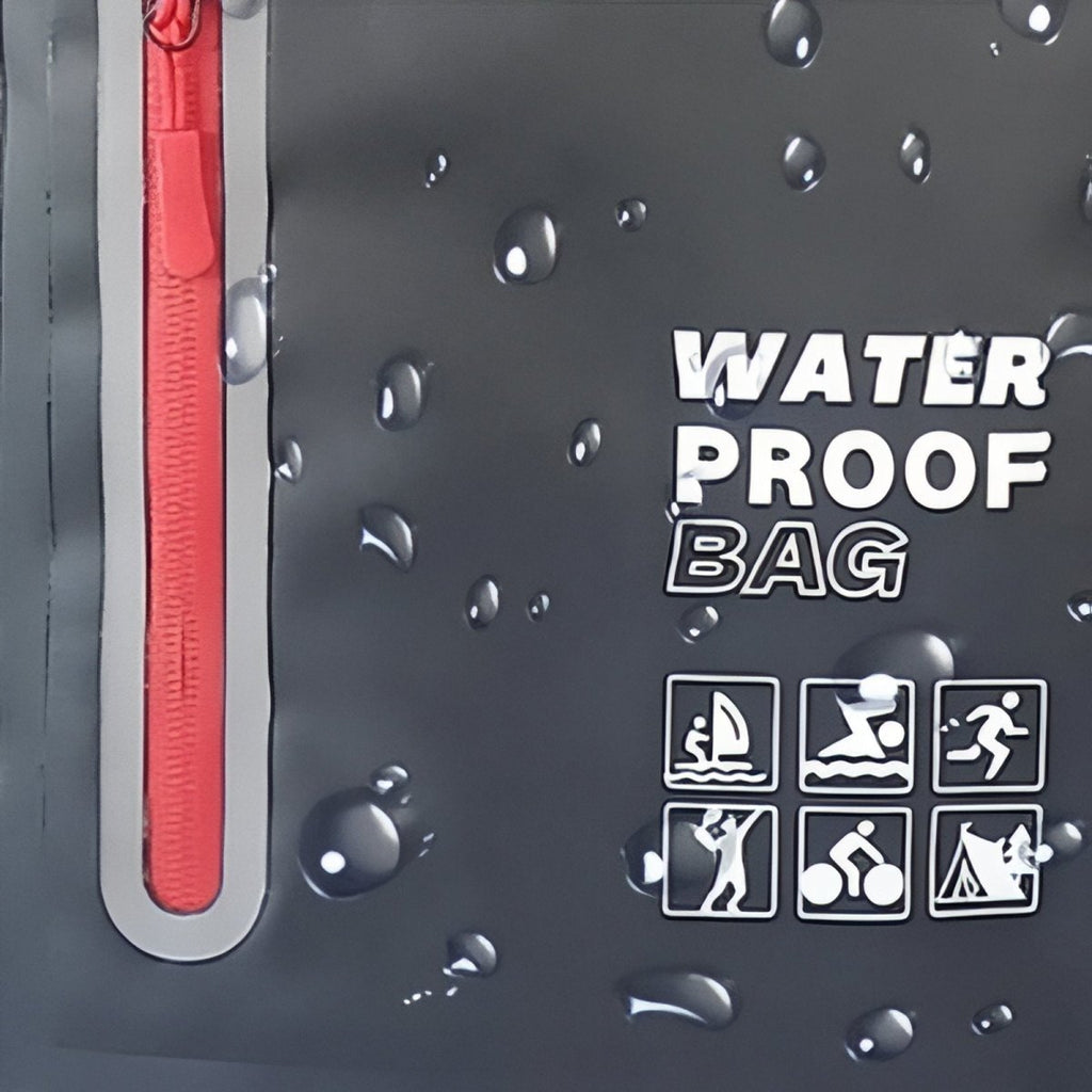 Mochila de caminhada impermeável de 25 L — Estrutura em PVC 500D, costuras soldadas a quente, fecho enrolável