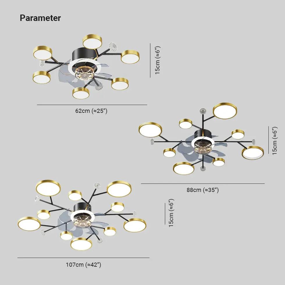 Modern Ceiling Fan With Light For Bedroom | boxzora