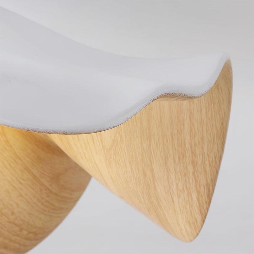 Moderne planloftlampe med antiblænding til soveværelse, design med lotusblad | boxzora