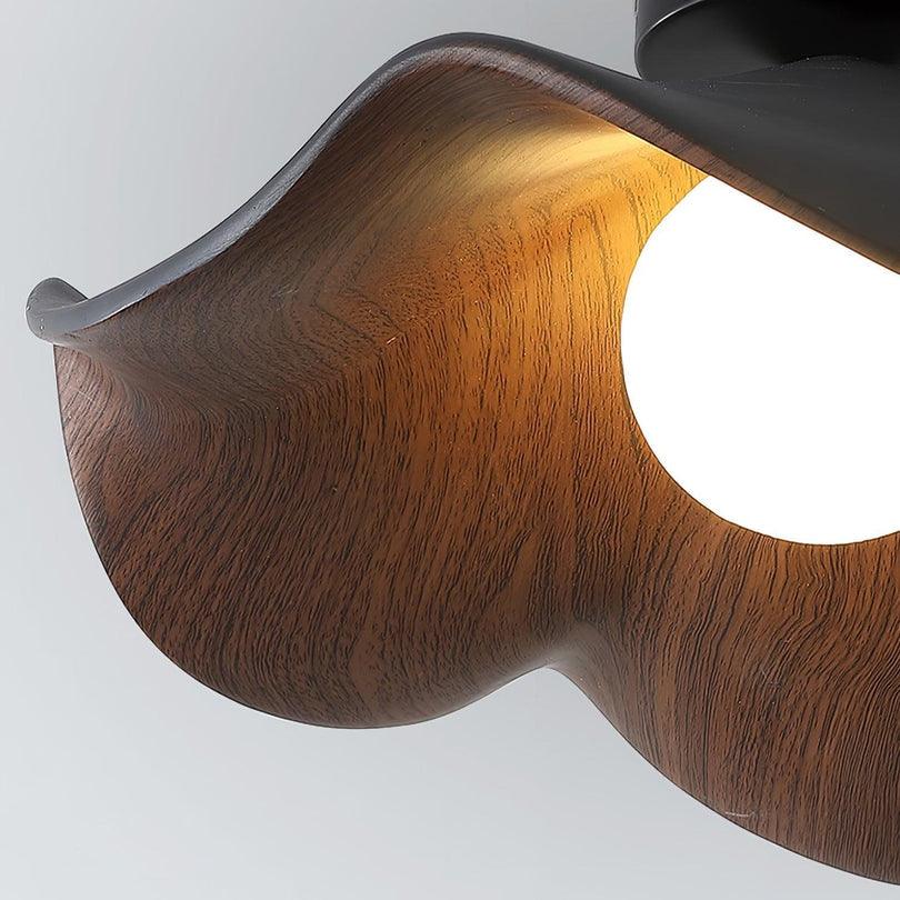 Modern Flush Ceiling Light with Anti Glare for Bedroom, Lotus Leaf Desgin | boxzora