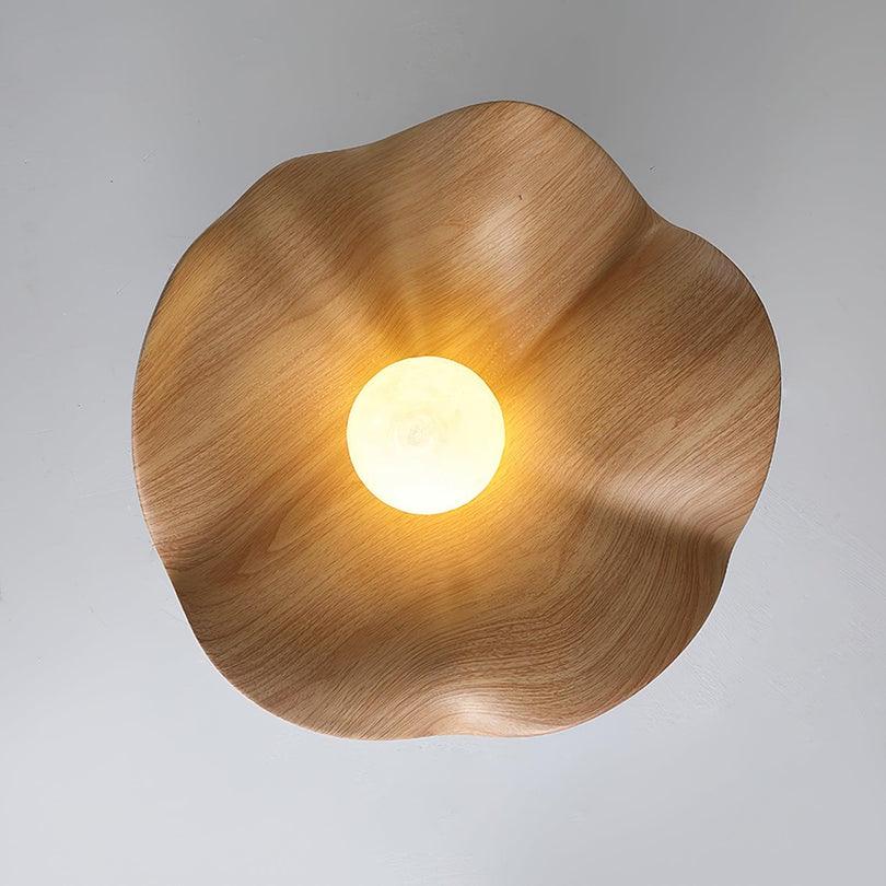 Modern Flush Ceiling Light with Anti Glare for Bedroom, Lotus Leaf Desgin | boxzora