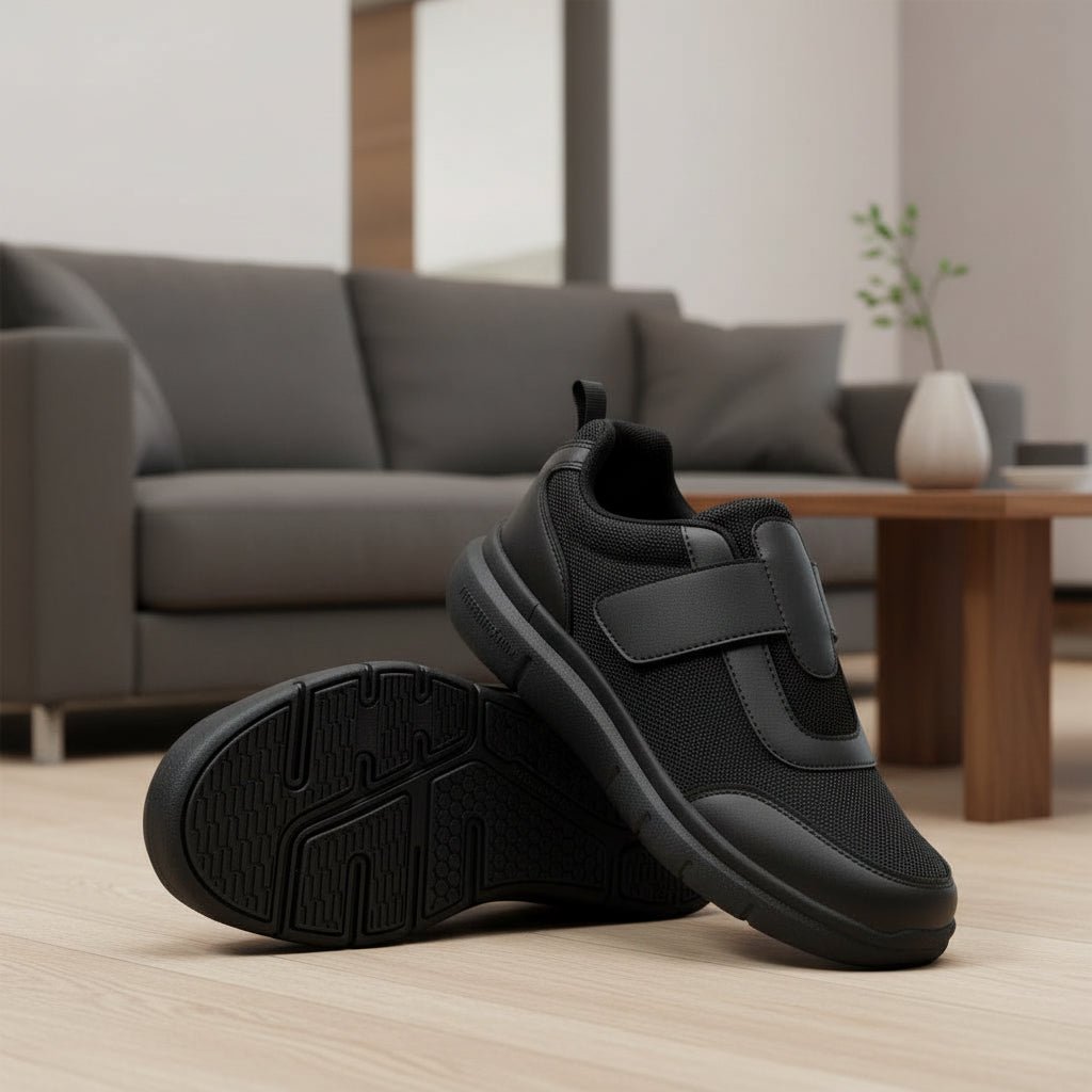 WIDEMED Scarpe da uomo extra larghe — Supporto ortopedico, calzata stabile e confortevole