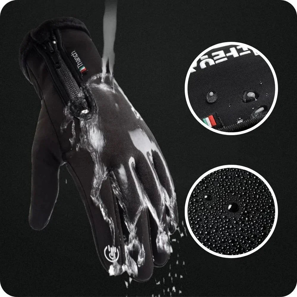Guantes de invierno — impermeables, aislantes y compatibles con pantallas táctiles