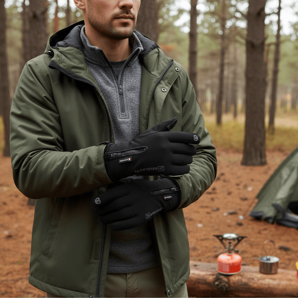 Guantes de invierno — impermeables, aislantes y compatibles con pantallas táctiles