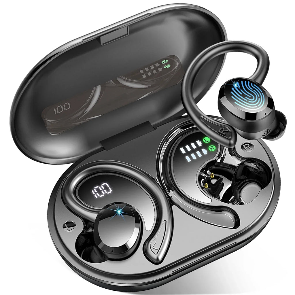 אוזניות אלחוטיות SecureFit - חיי סוללה ארוכים, Bluetooth 5.3, (1+1 בחינם)