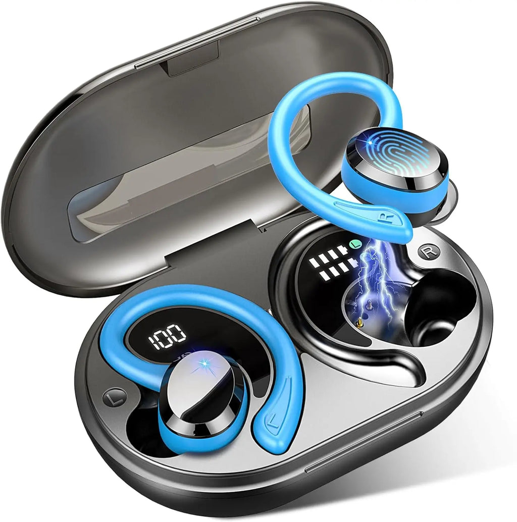 אוזניות אלחוטיות SecureFit - חיי סוללה ארוכים, Bluetooth 5.3, (1+1 בחינם)