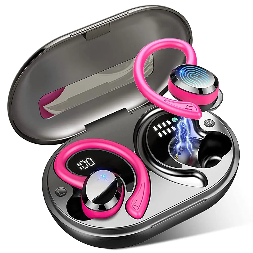 אוזניות אלחוטיות SecureFit - חיי סוללה ארוכים, Bluetooth 5.3, (1+1 בחינם)