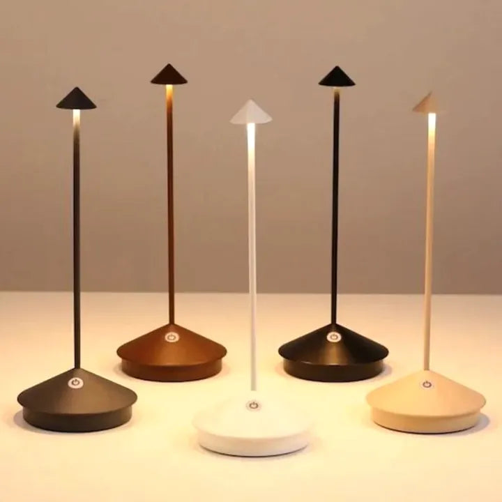 ClarityGlow Wireless LED Table Lamp — Cord-Free Operation & Water-Repellent Design