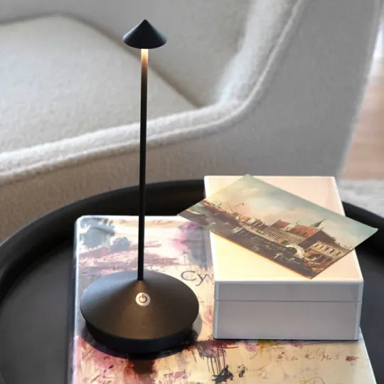 ClarityGlow Wireless LED Table Lamp — Cord-Free Operation & Water-Repellent Design