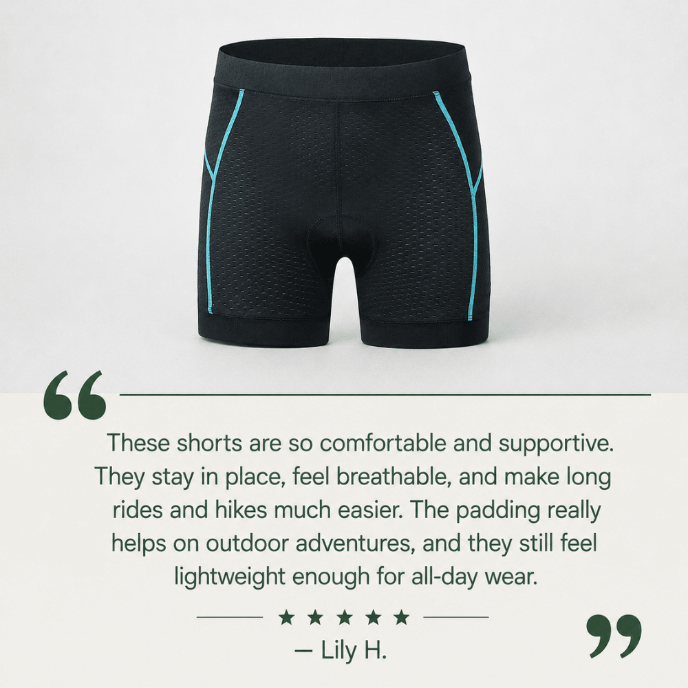 Sykkelshorts for kvinner — 4D-gelpolstring, passform spesielt tilpasset kvinner