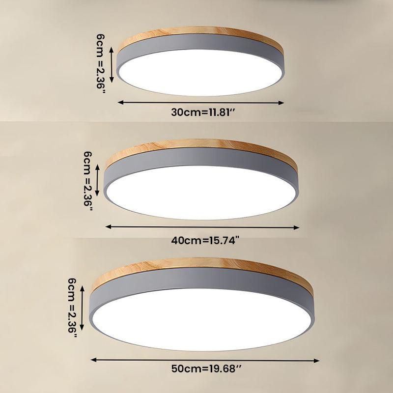 Candeeiro de teto LED redondo, estilo macaron, para quarto, antirreflexo | boxzora