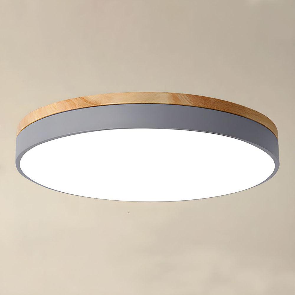 Candeeiro de teto LED redondo, estilo macaron, para quarto, antirreflexo | boxzora